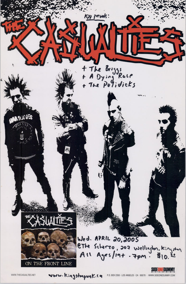 The Casualties – Zap Records Kingston