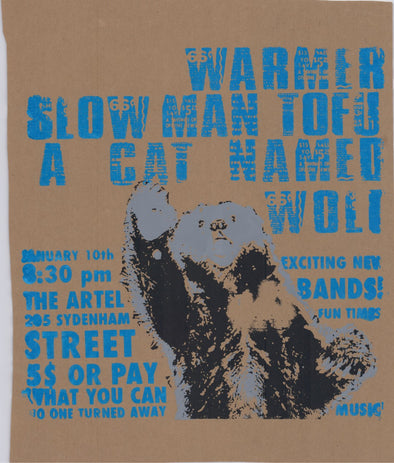 Warmer, Slow Man Tofu, A Cat Named Wolf