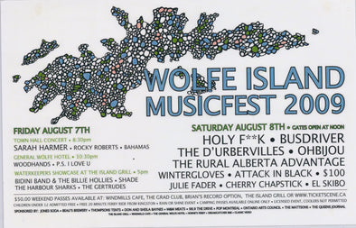 2009 Wolfe Island Musicfest