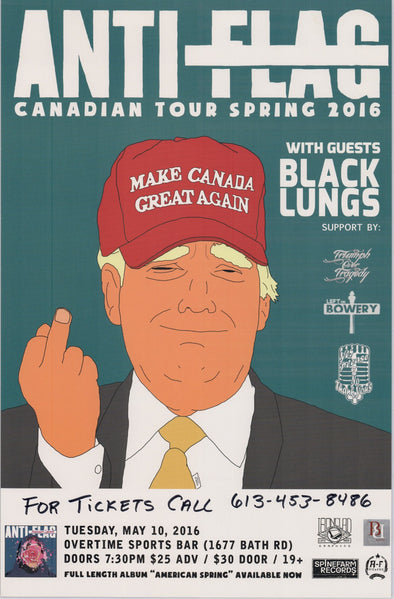 Anti Flag - Canadian Tour Spring 2016