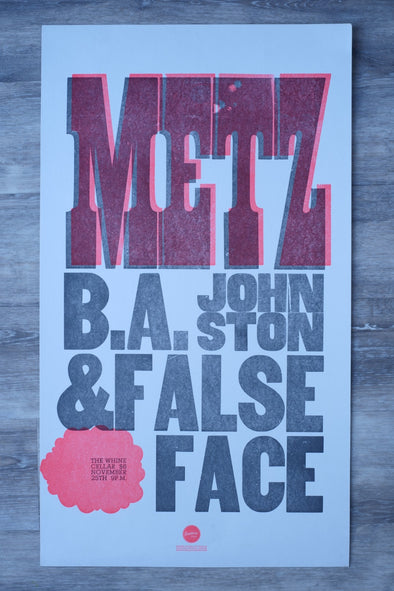 Metz with BA Johnston and False Face